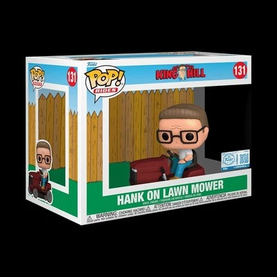 KING OF THE HILL FUNKO POP! HANK RIDES ON LAWN MOWER Hulu Fox propane