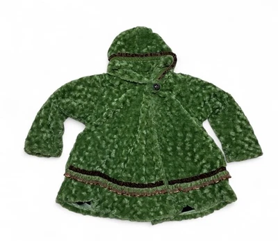 Vintage Corky And Company  Fuzzy Velvet Coat  Size 10 girls w/ pockets - Image 1 of 4