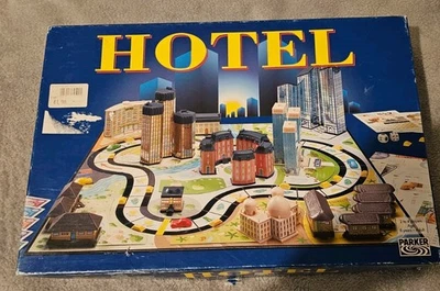 Hotel Board Game 2001 MB Games Hasbro  - Image 1 of 4