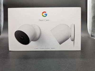 Google Nest Cam 2nd Gen Indoor/Outdoor Wire Free Security Camera - G3AL9 (2pack) - Image 1 of 4