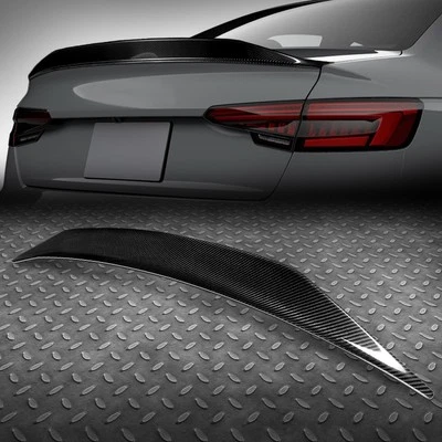 FOR 17-21 AUDI A4/QUATTRO SEDAN CARBON FIBER STP STYLE REAR TRUNK LID SPOILER - Image 1 of 4