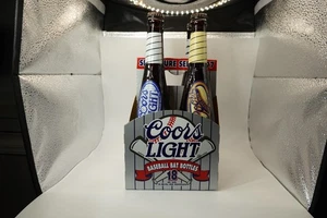Limited Edition Coors Light Beer Bat Bottle - 4 Pack 1996 Empty No Cap Man Cave - Bild 1 von 13
