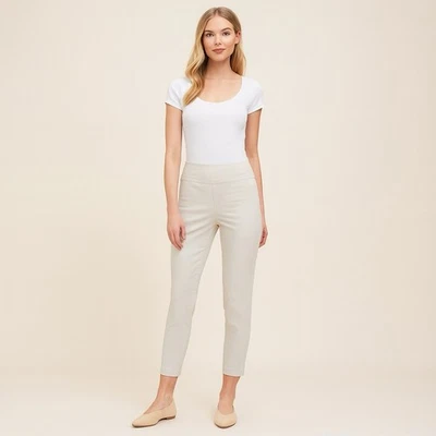 Pantalones al Tobillo Stella Carakasi Abedul Cintura Alta Medianos Pull-On Adelgazantes Elastizados Foto 1 de 4