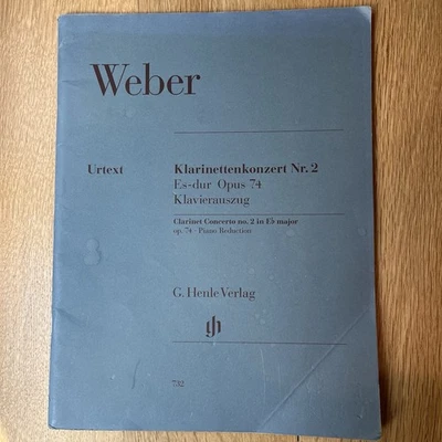 Carl Maria von Weber Clarinet Concerto No. 2 in E-flat Major Op. 74 051480732 - Image 1 of 3