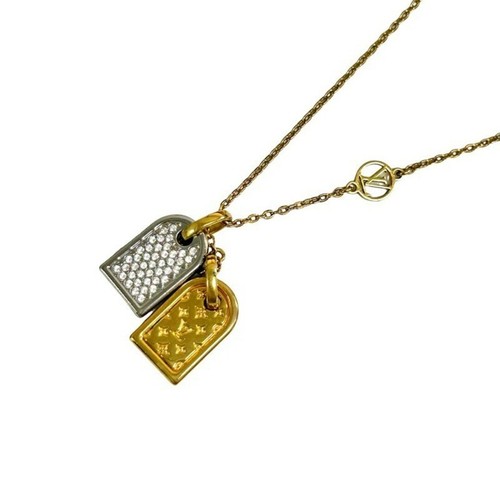 LOUIS VUITTON（LV） Collana con ciondolo Louis Vuitton originale nanogramma prezioso M00599 F S
