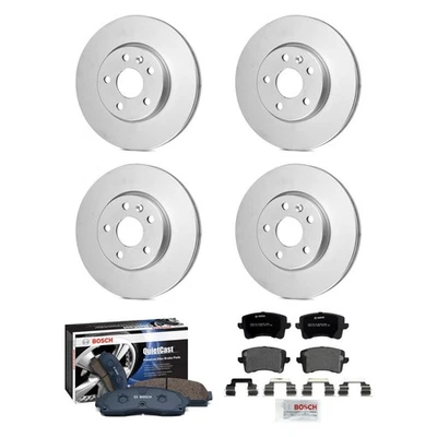 For Audi SQ5 14 Bosch QuietCast Premium Front & Rear Brake Kit w Organic Pads Foto 1 de 2