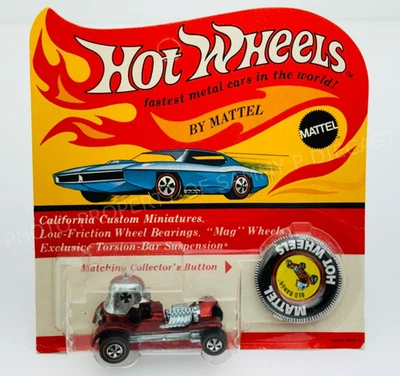 Hot Wheels Redline RED BARON Red HK Black Interior NEW in BLISTERPACK !!! - Image 1 of 4