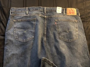 NEW Levis 541 Athletic Taper Jeans Mens 46x34 Blue Denim Cotton Stretch - Picture 1 of 7