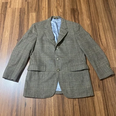 William Rogers Corbin Sport Coat Mens 44R Beige Herringbone Multicolor Tweed - Image 1 of 4