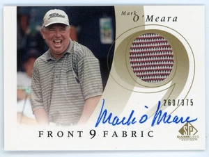 2002 SP Game Used Edition Mark O'Meara Front 9 Fabric Auto Relic #/375 - Bild 1 von 1