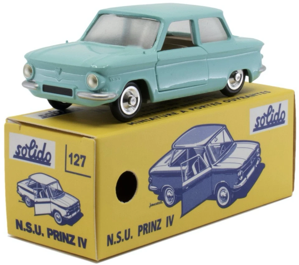 Solido SL1001271 NSU PRINZ IV TURQUOISE CLUB SOLIDO 1:43 Modellino - Immagine 1 di 1