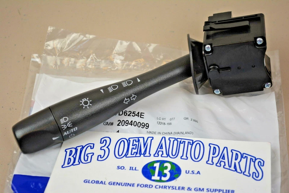 Interruptor atenuador de faros señal de giro Chevrolet Pontiac Saturn nuevo OEM 20940099 Foto 1 de 3