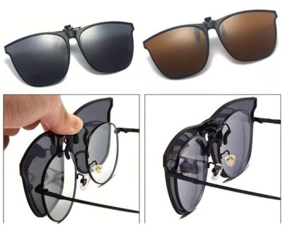 Surlunettes Embout Clip on Embout de Lunettes de Soleil Polarisé 100% UV - Photo 1/4