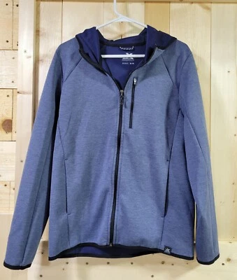 ZeroXposur Jacket Mens Medium Blue Full Zip Hooded Coat Pockets Outdoor Pockets - Image 1 of 4
