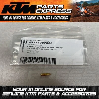 НОВЫЙ KTM IDLING JET 50 DELLORTO 50 SX PRO СТАРШИЙ SUPERMOTO SXS MC 50 45131007050 - Изображение 1 из 4