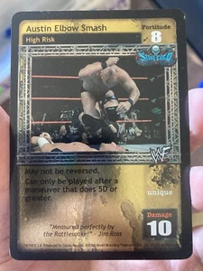 WWE Raw Deal CCG Austin Elbow Smash Foil Card Rare PWE Tracking HP - Picture 1 of 1