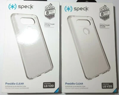 (2 CASES)  Original SPECK Presidio Superior Slim Clear Case Cover For LG V20 - Image 1 of 4