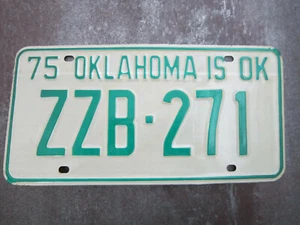 Oklahoma (ZZB271) American License Number Plate Collecting Craft Hobby - Picture 1 of 2