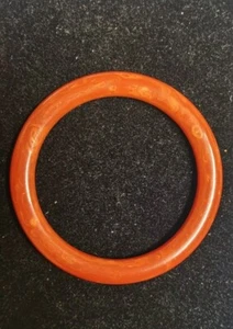Vintage Orange Marble Bakelite Bangle Bracelet Tested - Picture 1 of 5