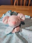 Carters Mouse Blue Security Blanket Plush Baby Lovey Soft Satin Trim 13