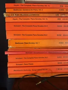 Lot Piano Scores, Weiner Urtext Mandarin Translated Edition Sheet Music - Picture 1 of 1