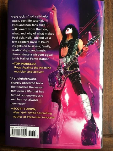 Limited Edition Paul Stanley Signed Book Kiss Backstage Pass (Legends) Cover