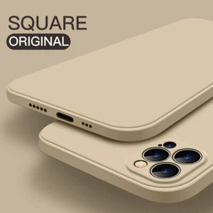 For iPhone 16 12 Mini 11 13 14 15 Pro Max Liquid Silicone Soft Phone Case Cover - Picture 1 of 24