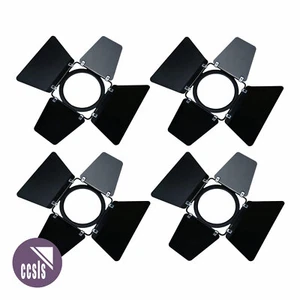 Barndoor with Round 170mm Diameter Mounting - Black x4 - Picture 1 of 4