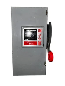 Cutler Hammer DH361NGK 30 Amp Fused Disconnect. With Fuses. - Picture 1 of 6