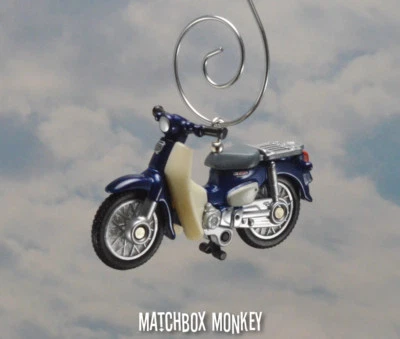 Honda Super Cub Moped Motorcycle Dirt Bike 50cc Custom Christmas Ornament 125 - Image 1 of 4