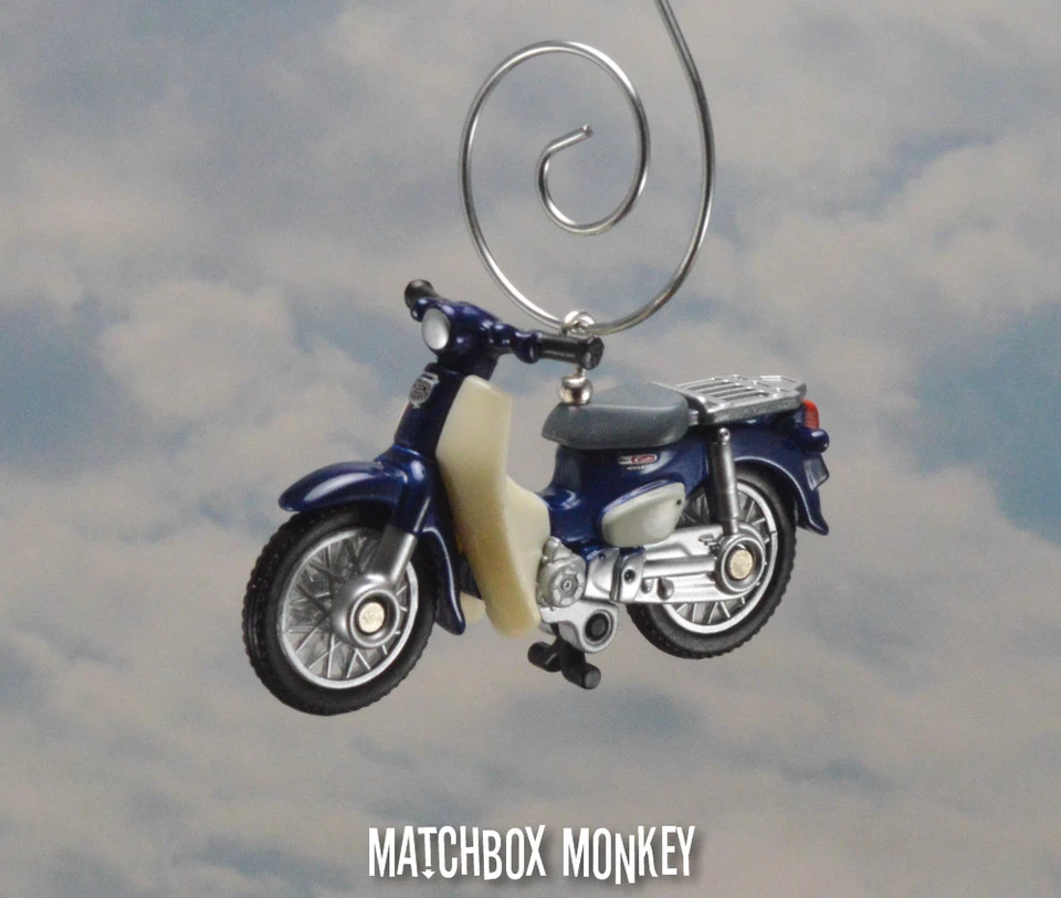 Honda Super Cub Moped Motorcycle Dirt Bike 50cc Custom Christmas Ornament 125 - Image 1 of 4