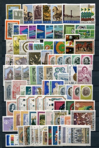 Italy 1973-74 Comple Years Mint Never Hinged ** Lot 87 Stamps Cover