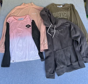 4 Dutch Bros Lot Apparel Merch Medium/Large Shirts ~ 3 Long Sleeve & Hoodie - Picture 1 of 16