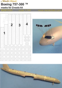 Metallic Details MDM14401 1:144 Boeing 757-300. Masks (Zvezda) - Picture 1 of 1