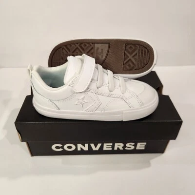 Zapatillas Converse Pro Blaze Strap OX blancas para niños pequeños - Talla 10 NWB A08751C Foto 1 de 4