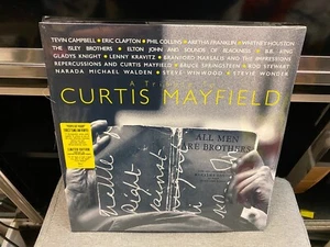 Tribute To Curtis Mayfield 2x LP BLUE GREY vinyl NEW Lenny Kravitz Phil Collins - Picture 1 of 2