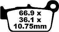 EBC FA367TT BRAKE PAD FA-TT SERIES CARBON FIBER TM RACING EN 144 2012
