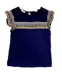 Scotch R'Belle Flutter Sleeve Embroidered Top NWT Age 6 Retail $72 Price $48 - Picture 1 of 9