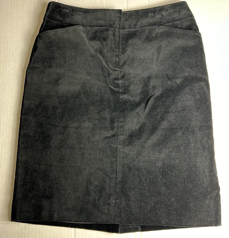 Falda lápiz negra Anne Klein talla 2 hasta la rodilla negocios trabajo carrera Foto 1 de 4