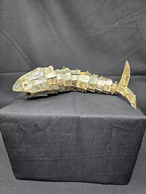 Abrebotellas México Caprichoso Plateado y Abulón Articulado Pez Motivo 1970 Foto 1 de 4