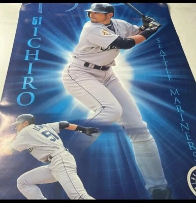 Ichiro Suzuki PINSTRIPES Costacos POSTER #3013 New! Rolled & Sealed - Image 1 of 4