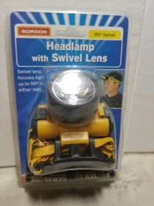 GORDON HANDS FREE HEADLAMP WITH 90 DEGREE SWIVEL LENS BNIP - Picture 1 of 4