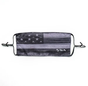SA Salt Armour $9.99 GET 2  BLACKOUT AMERICAN FLAG Face Mask  Filter Pocket - Picture 1 of 9