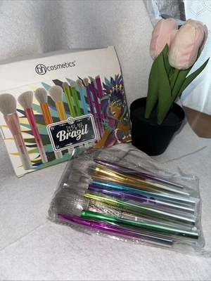 NEW - BH Cosmetics TAKE ME BACK TO BRAZIL 10 Piece Brush Set - Image 1 of 4