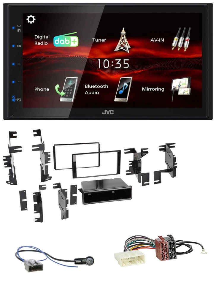 JVC USB Bluetooth MP3 DAB 2DIN Autoradio für Nissan Versa Tiida C11 2007-2011 sc - Bild 1 von 4