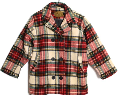 Vtg WOOLRICH Quilt Lined 100% Wool Red Plaid Buffalo Men Medium Jacket Coat USA - Image 1 of 4