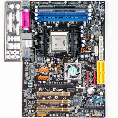 AOpen nCK804a-LFS Socket 939 ATX Motherboard DDR nForce4 Athlon 64 Dual Floppy - Image 1 of 4