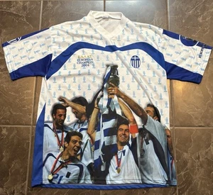 Vintage Greece Soccer Jersey Euro Championship 2004 Size XL - Picture 1 of 3