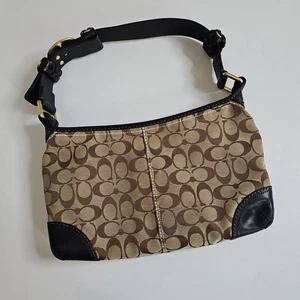 Coach Signature CC Bleeker Hobo Handtasche F0793-11431 Lederecken Messingschnalle - Bild 1 von 17