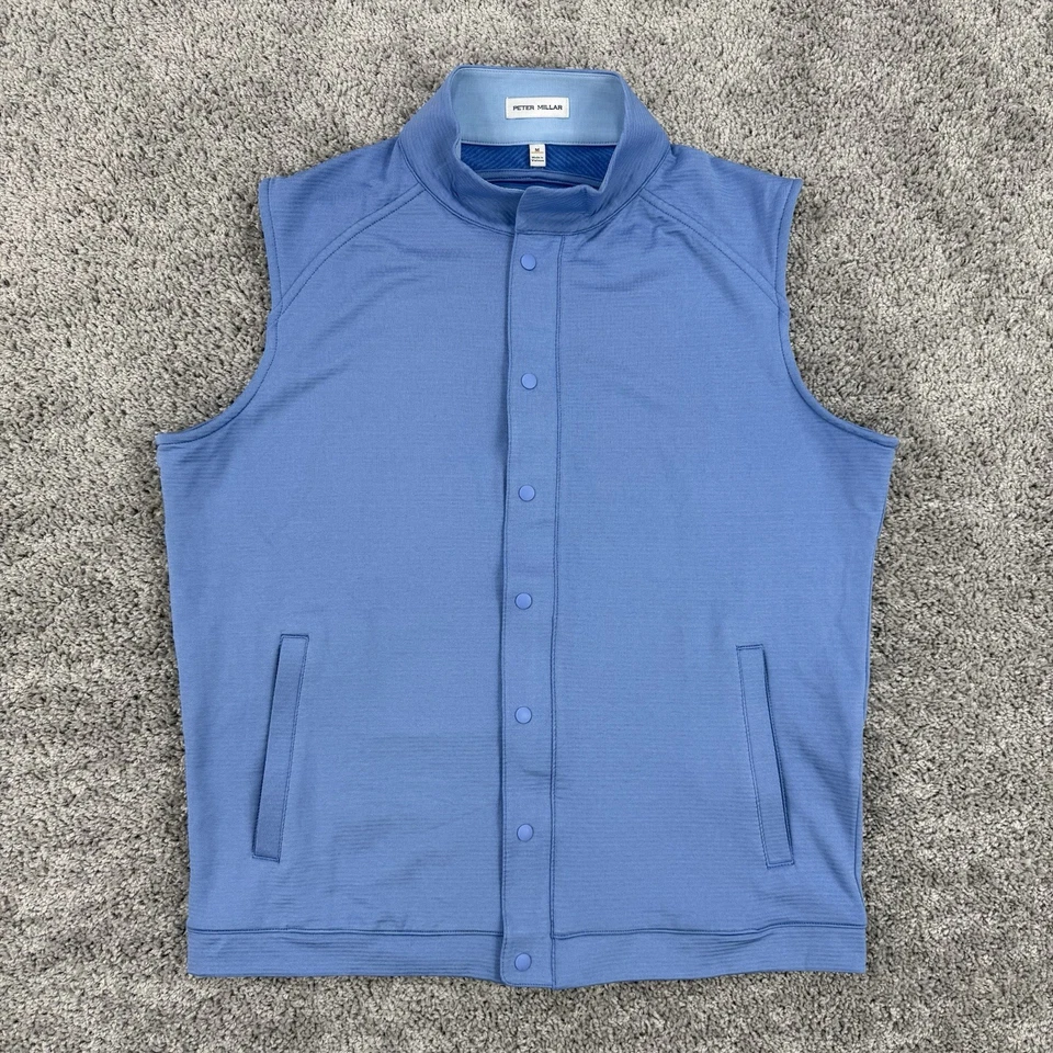 Peter Millar Beaumont Performance Vest Men’s M Bonnet Full Zip/Snap Golf - Image 1 of 4